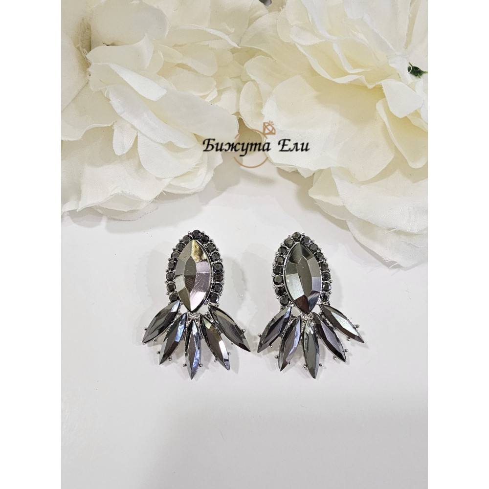 Официални обеци графит