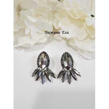 Официални обеци графит