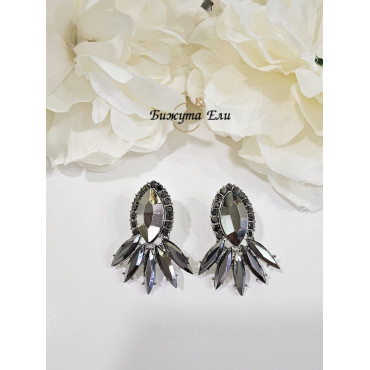 Официални обеци графит