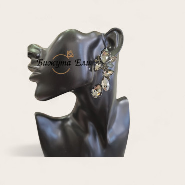 Официални обеци графит