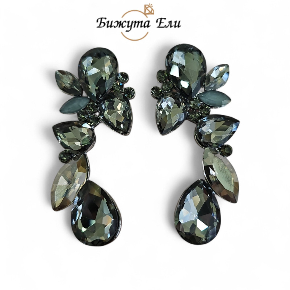 Официални обеци графит