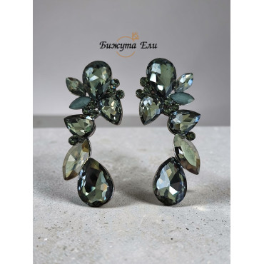 Официални обеци графит