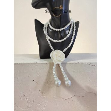 Дълго колие с перли 