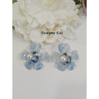 Елегантни обеци цветя