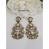 Официални обеци в цвят голд