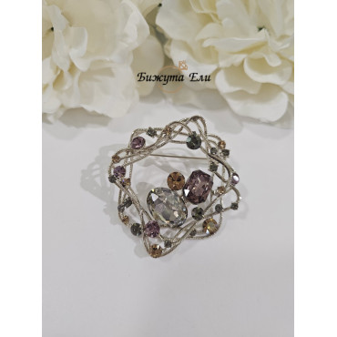 Брошка кристал