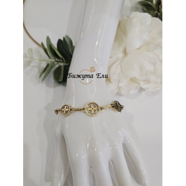 Гривна стомана със седеф