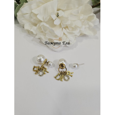 Обеци с перли 