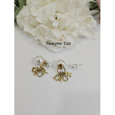 Обеци с перли 