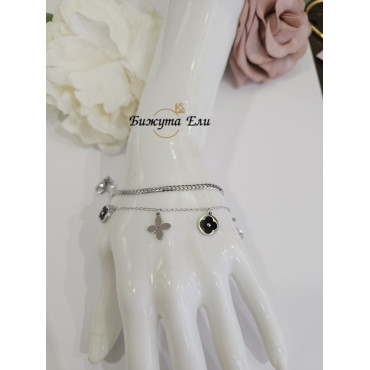 Стоманена гривна с висящи елементи