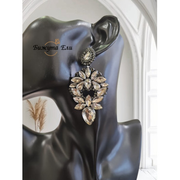 Официални обеци графит