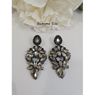 Официални обеци графит