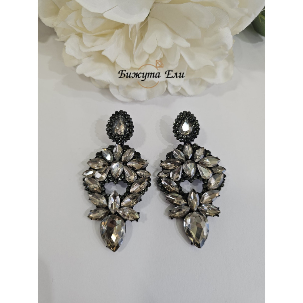 Официални обеци графит