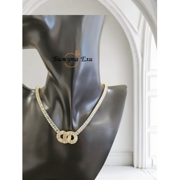 Колие - тенис модел с цирконии