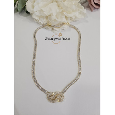 Колие - тенис модел с цирконии